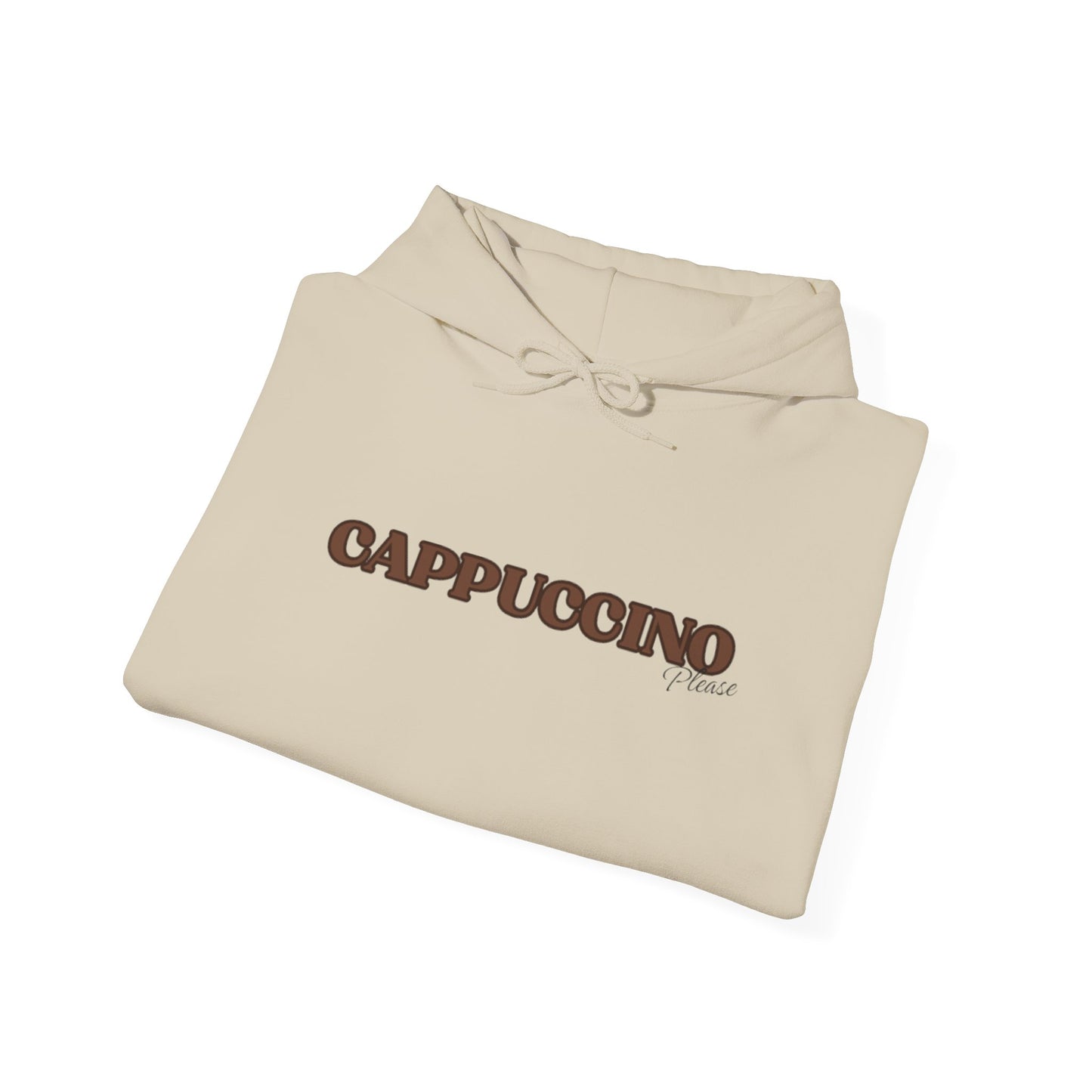 Cappuccino Unisex Hooded Sweatshirt - Cozy Coffee Vibes for Any Occasion