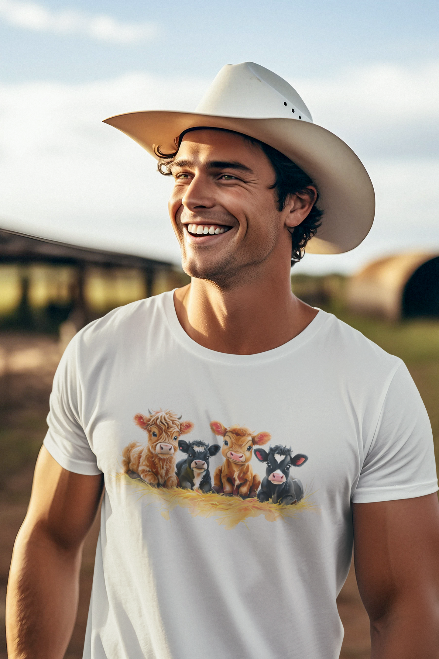 Cute Farm Animal Graphic T-Shirt for Animal Lovers Gift for farmer, Funny farm shirt, Gift for him, Gift for her