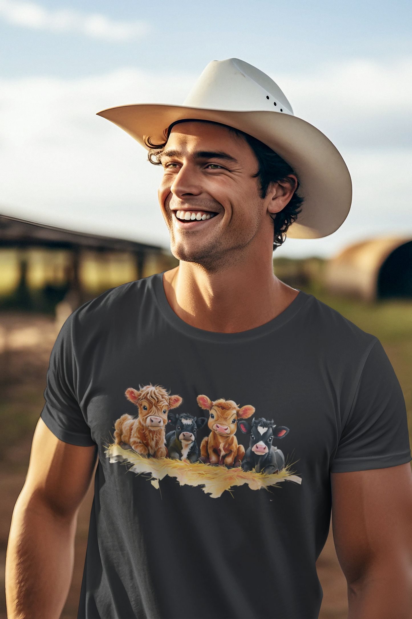Cute Farm Animal Graphic T-Shirt for Animal Lovers Gift for farmer, Funny farm shirt, Gift for him, Gift for her