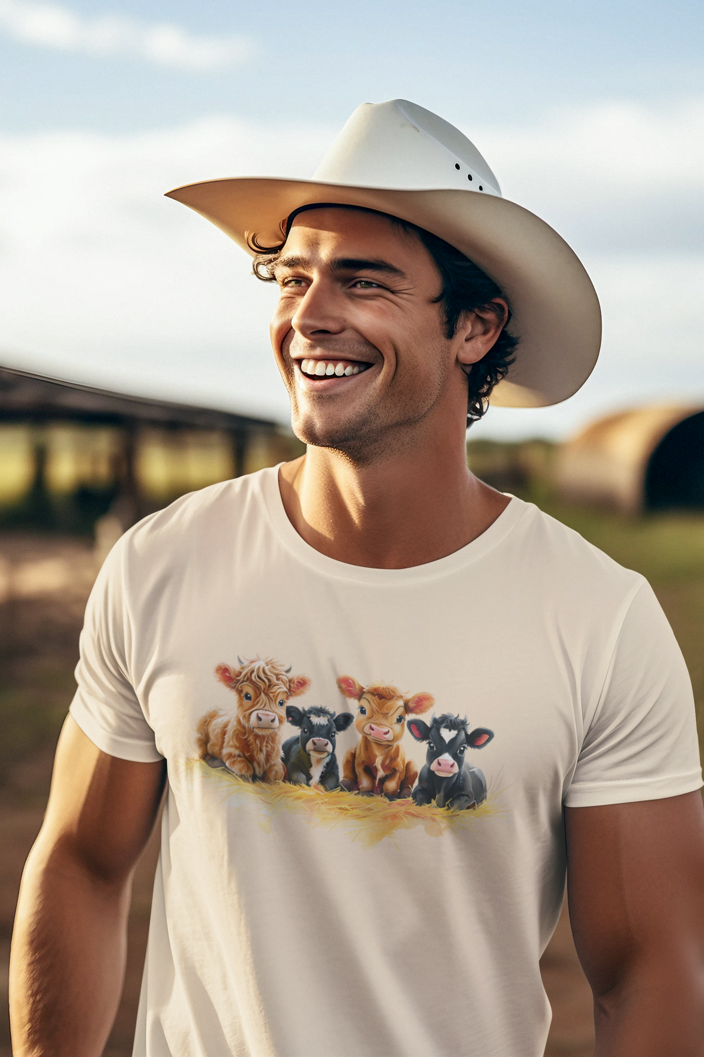 Cute Farm Animal Graphic T-Shirt for Animal Lovers Gift for farmer, Funny farm shirt, Gift for him, Gift for her