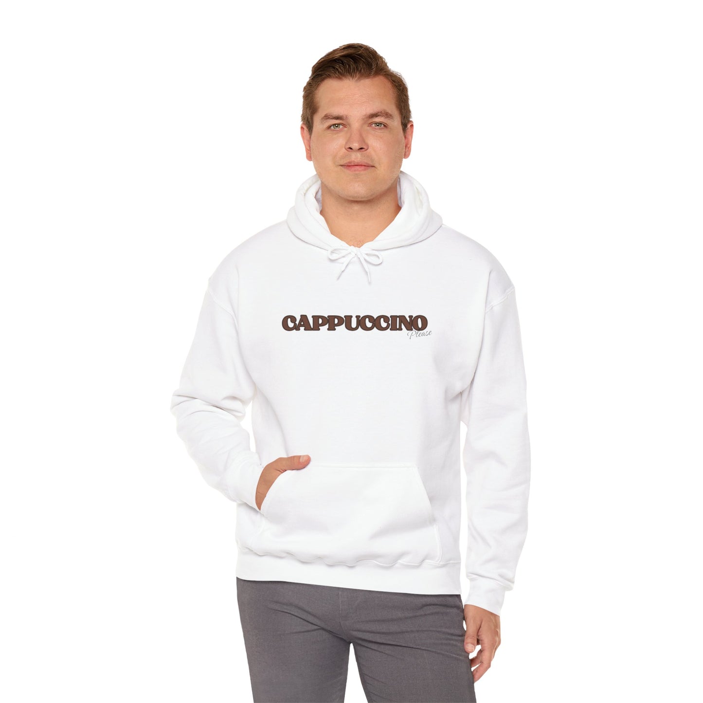 Cappuccino Unisex Hooded Sweatshirt - Cozy Coffee Vibes for Any Occasion