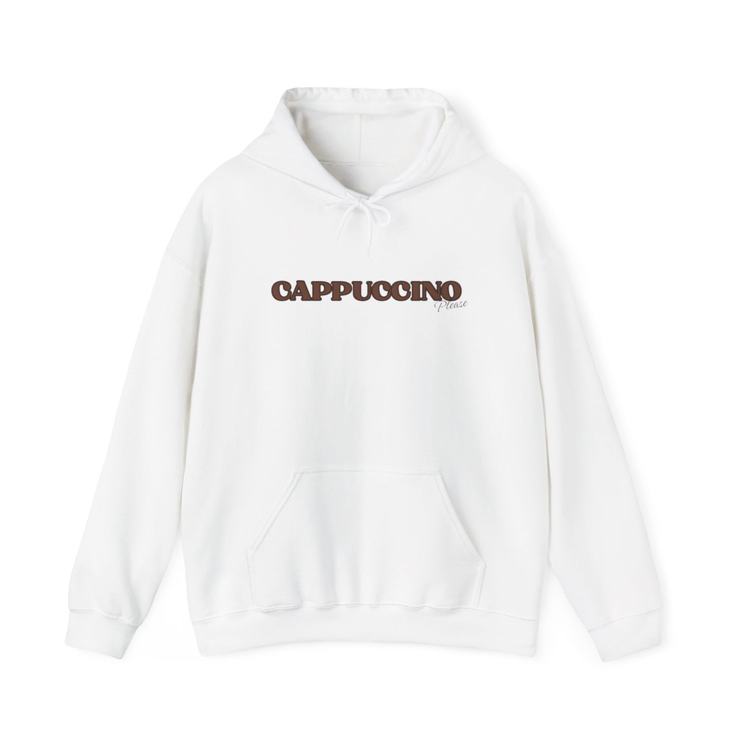 Cappuccino Unisex Hooded Sweatshirt - Cozy Coffee Vibes for Any Occasion