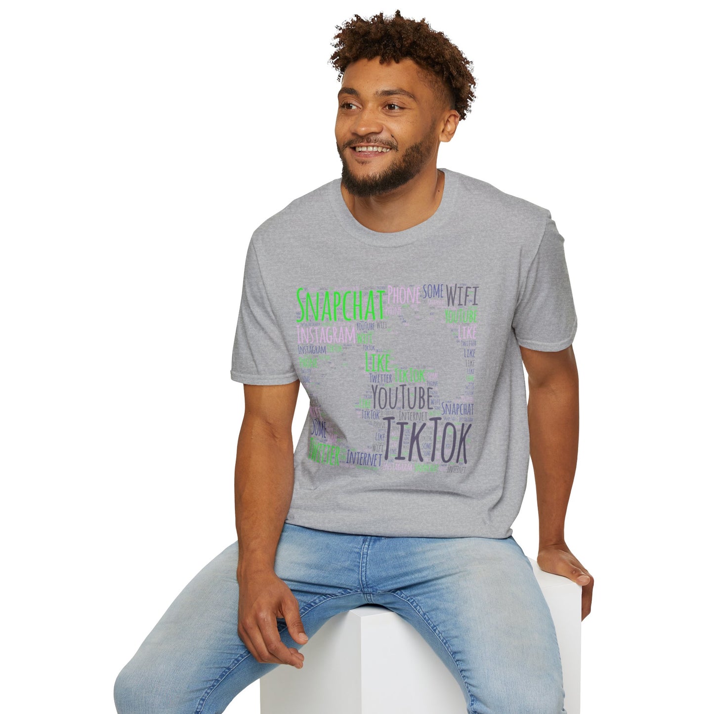 Social Media Vibe Unisex Softstyle T-Shirt