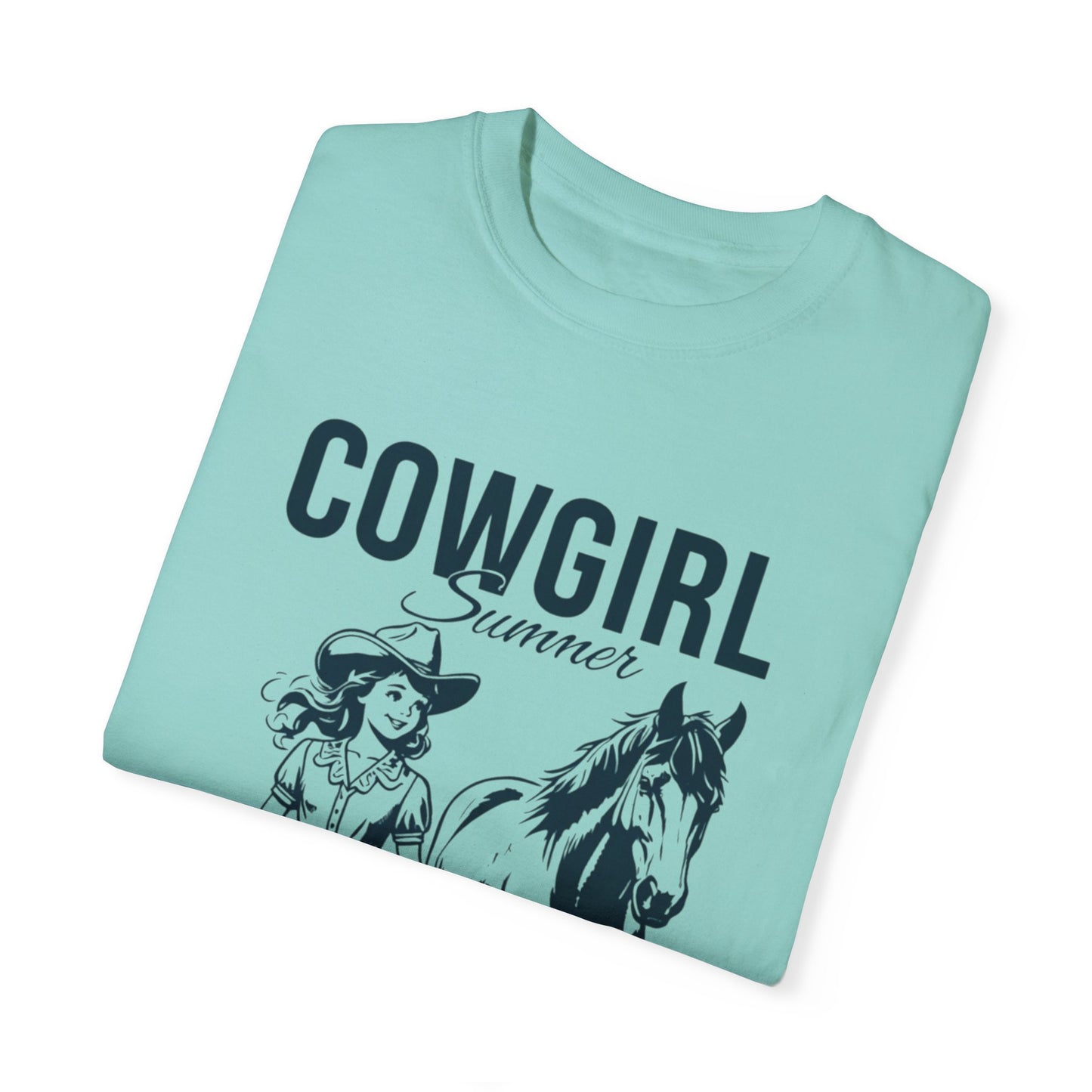 Comfort Colors® Cute T-shirt for Girls, Country Summer Horse Lover T-shirt - Girl's Equestrian Apparel Gift