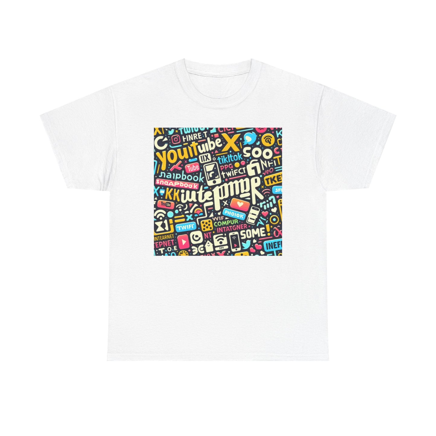 Social Media Graphic Unisex Heavy Cotton Tee