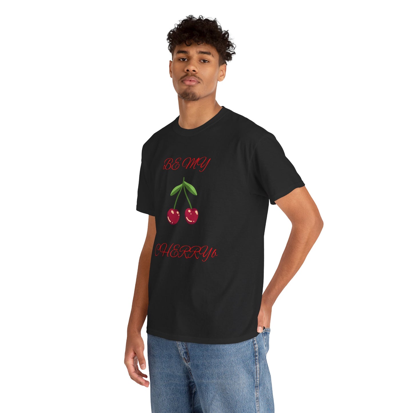 Cute Cherry Graphic Unisex Heavy Cotton Tee