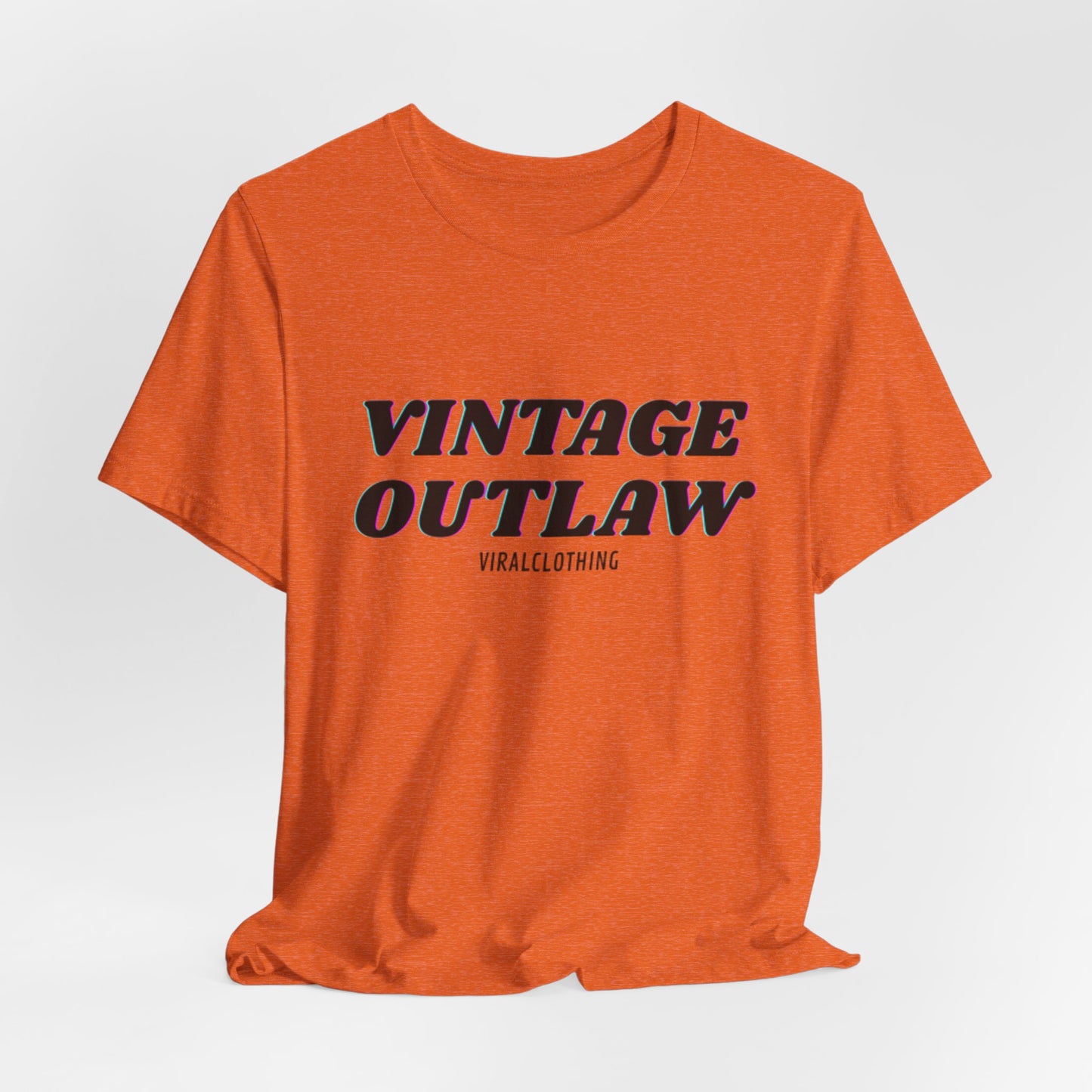Tshirt with Vintage Print Shirt Print Outlaw Unisex Jersey Tee - Retro Graphic Essential for Casual Style