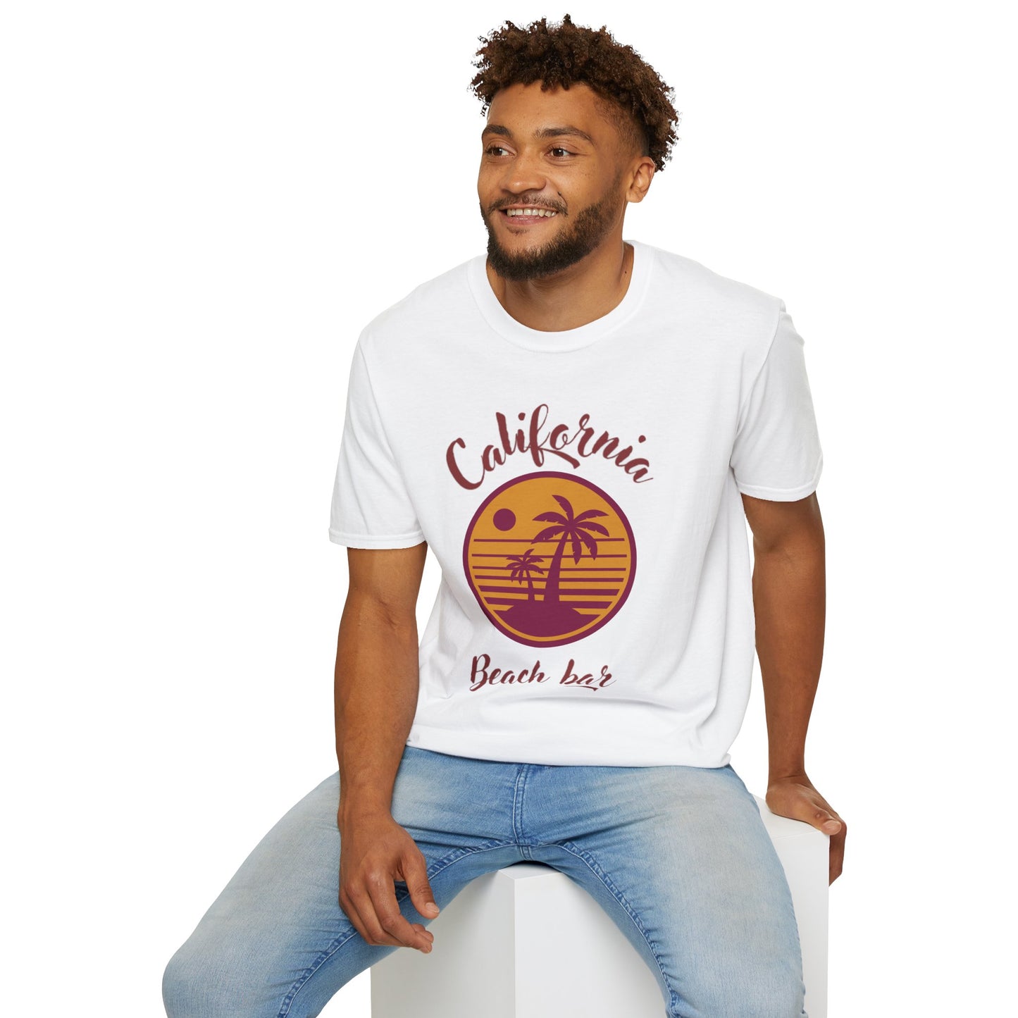 California Beach Bar Unisex Softstyle T-Shirt - Summer Vibes Casual Tee