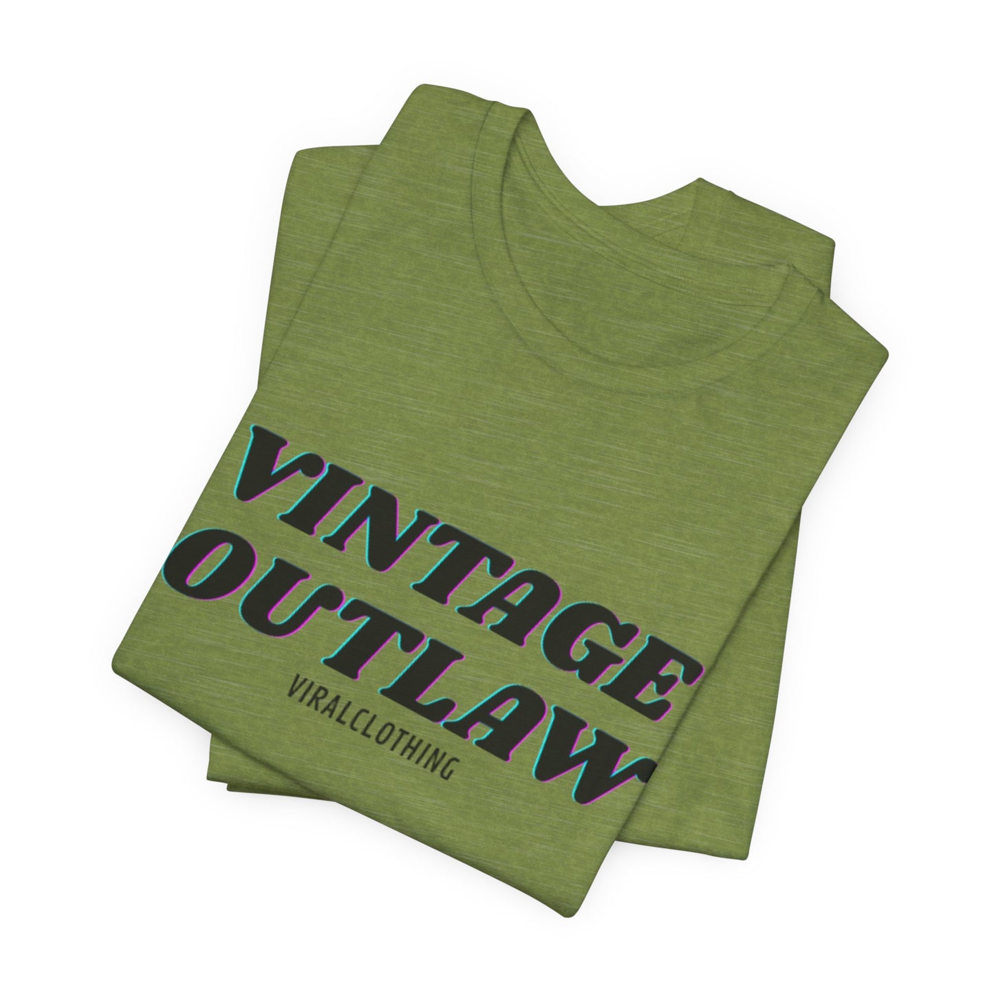 Tshirt with Vintage Print Shirt Print Outlaw Unisex Jersey Tee - Retro Graphic Essential for Casual Style