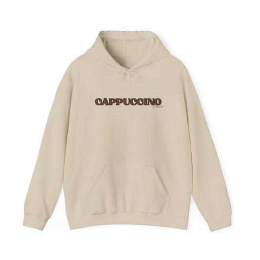 Cappuccino Unisex Hooded Sweatshirt - Cozy Coffee Vibes for Any Occasion