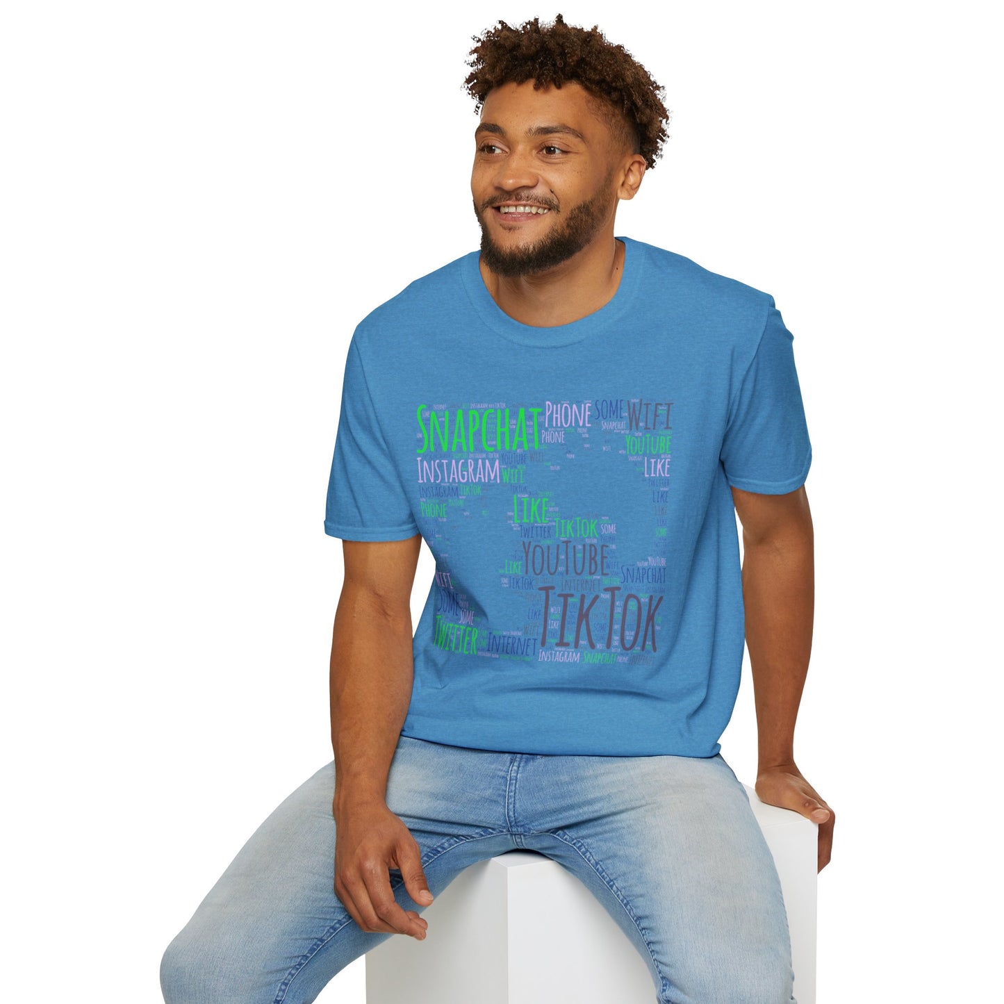 Social Media Vibe Unisex Softstyle T-Shirt