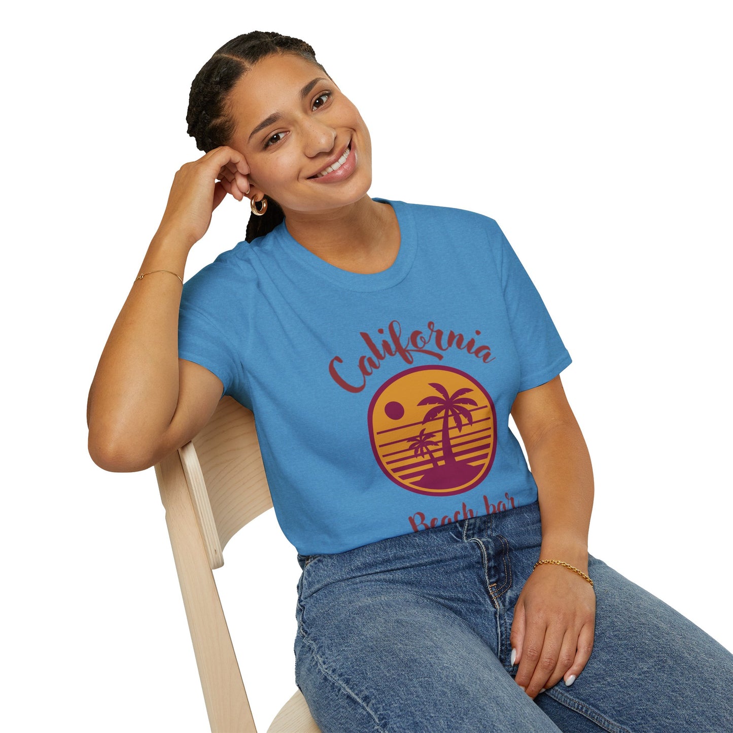 California Beach Bar Unisex Softstyle T-Shirt - Summer Vibes Casual Tee