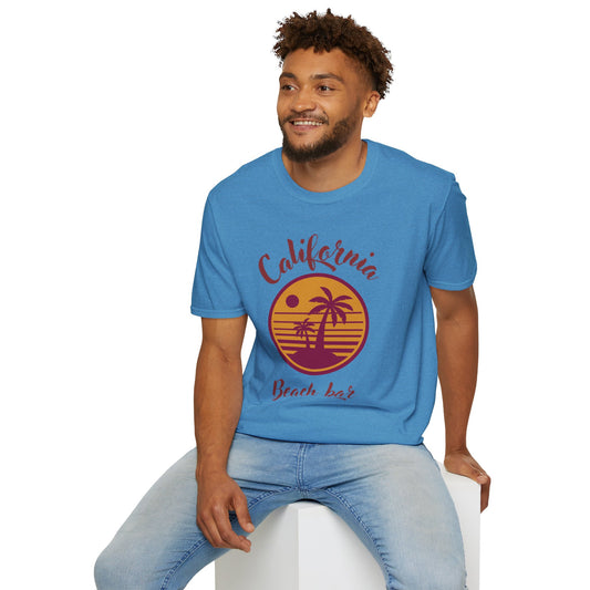 California Beach Bar Unisex Softstyle T-Shirt - Summer Vibes Casual Tee