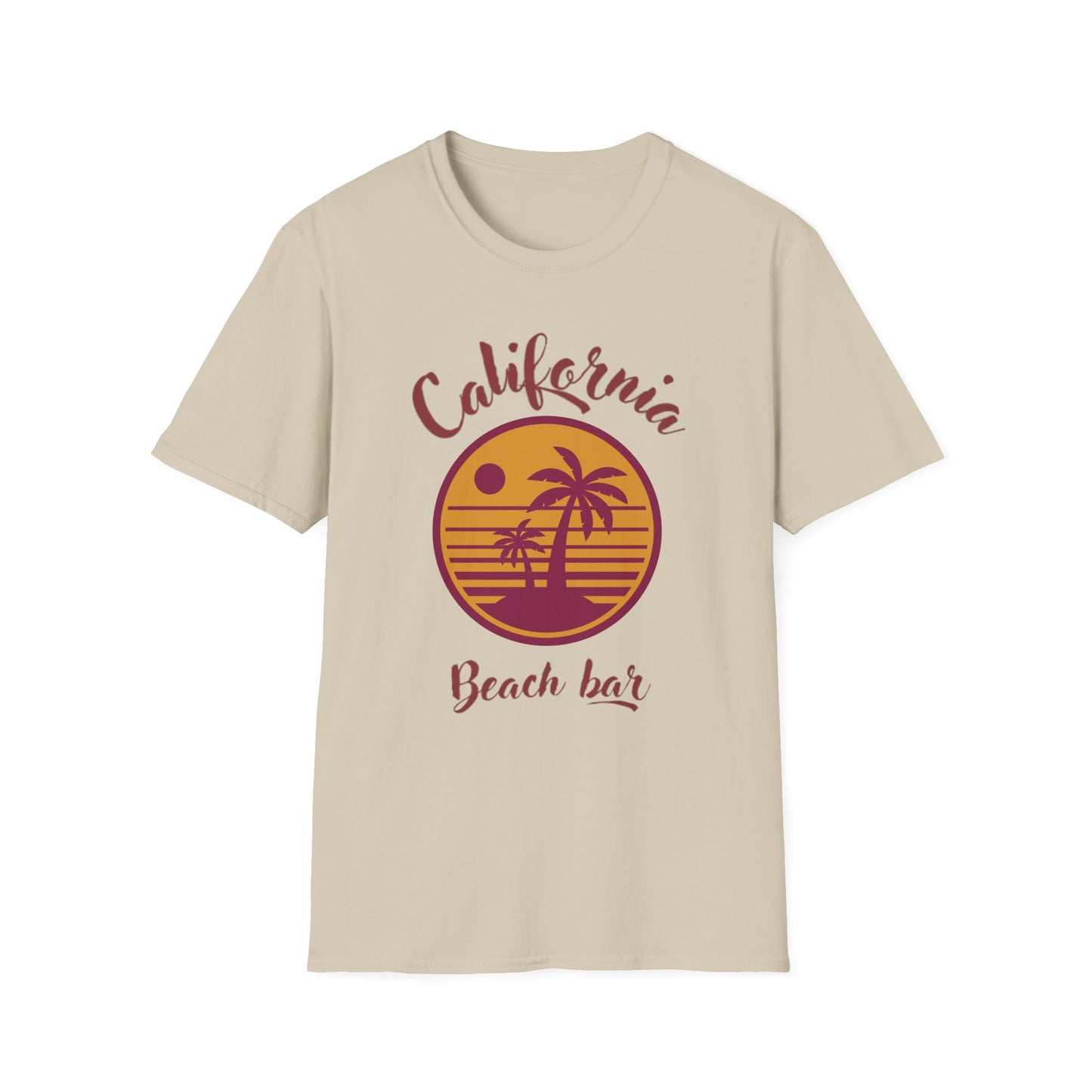 California Beach Bar Unisex Softstyle T-Shirt - Summer Vibes Casual Tee