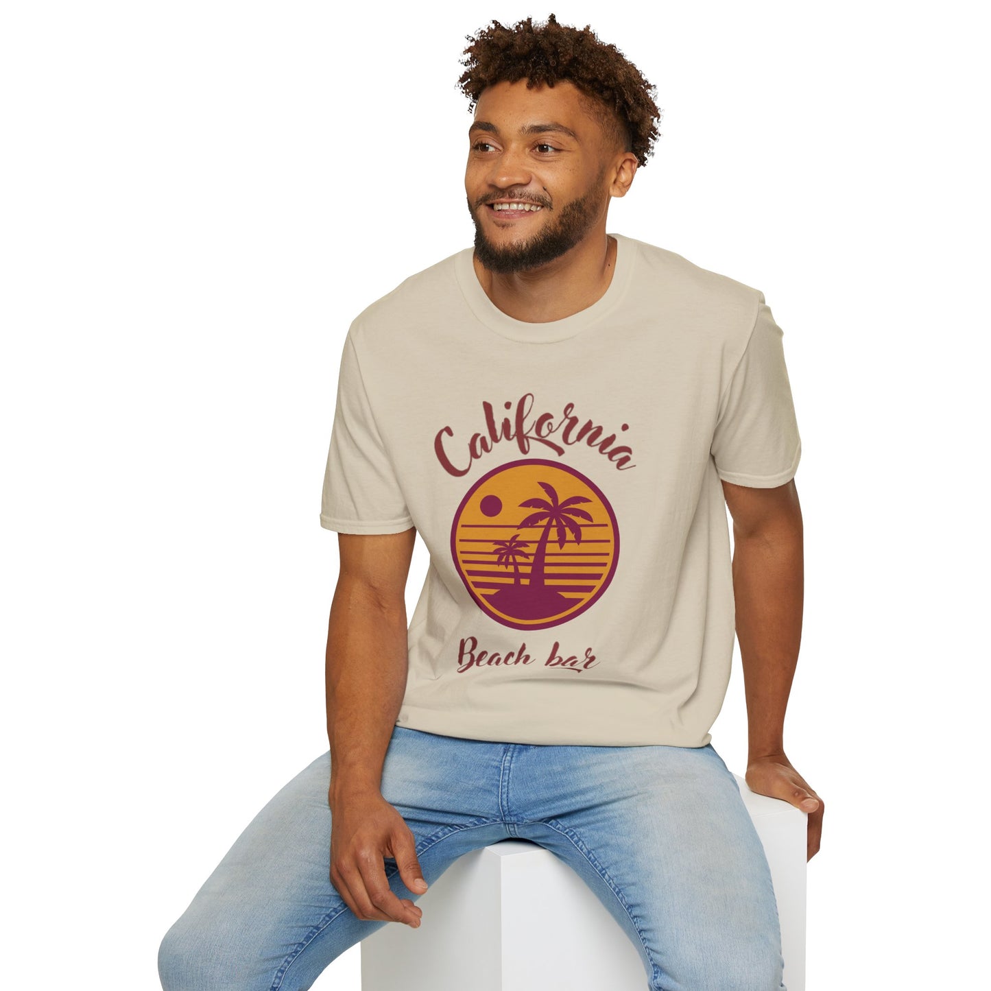 California Beach Bar Unisex Softstyle T-Shirt - Summer Vibes Casual Tee