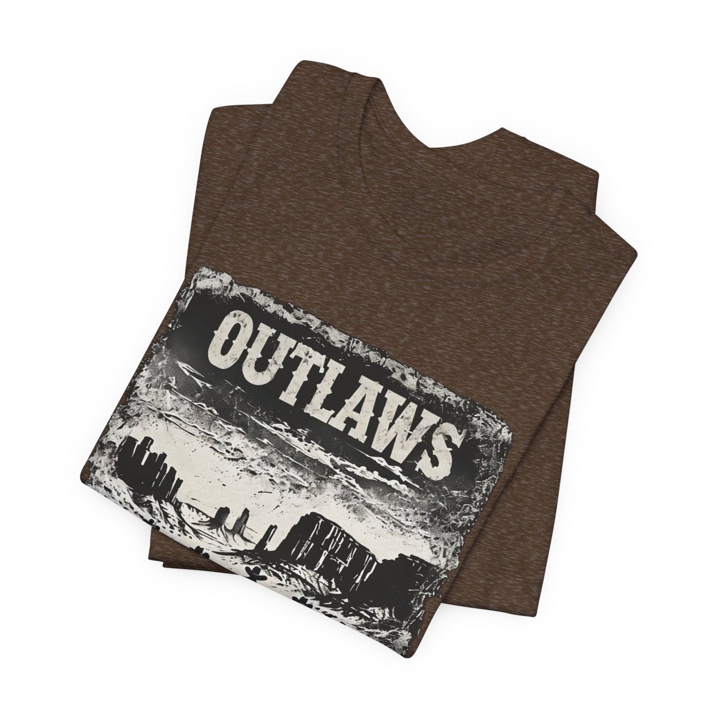 Tshirt Vintage Outlaws Graphic Tee - T-Shirt for Men Shirt Gift for Him