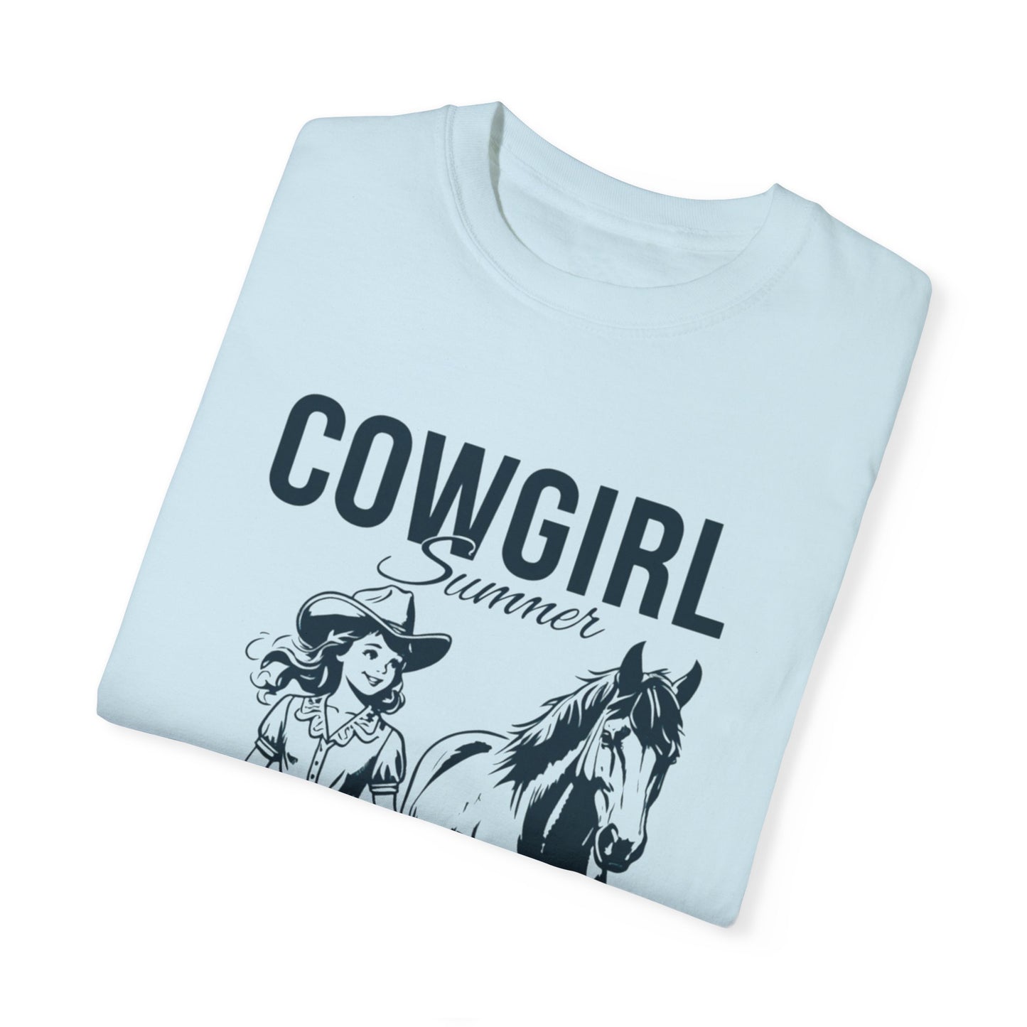 Comfort Colors® Cute T-shirt for Girls, Country Summer Horse Lover T-shirt - Girl's Equestrian Apparel Gift