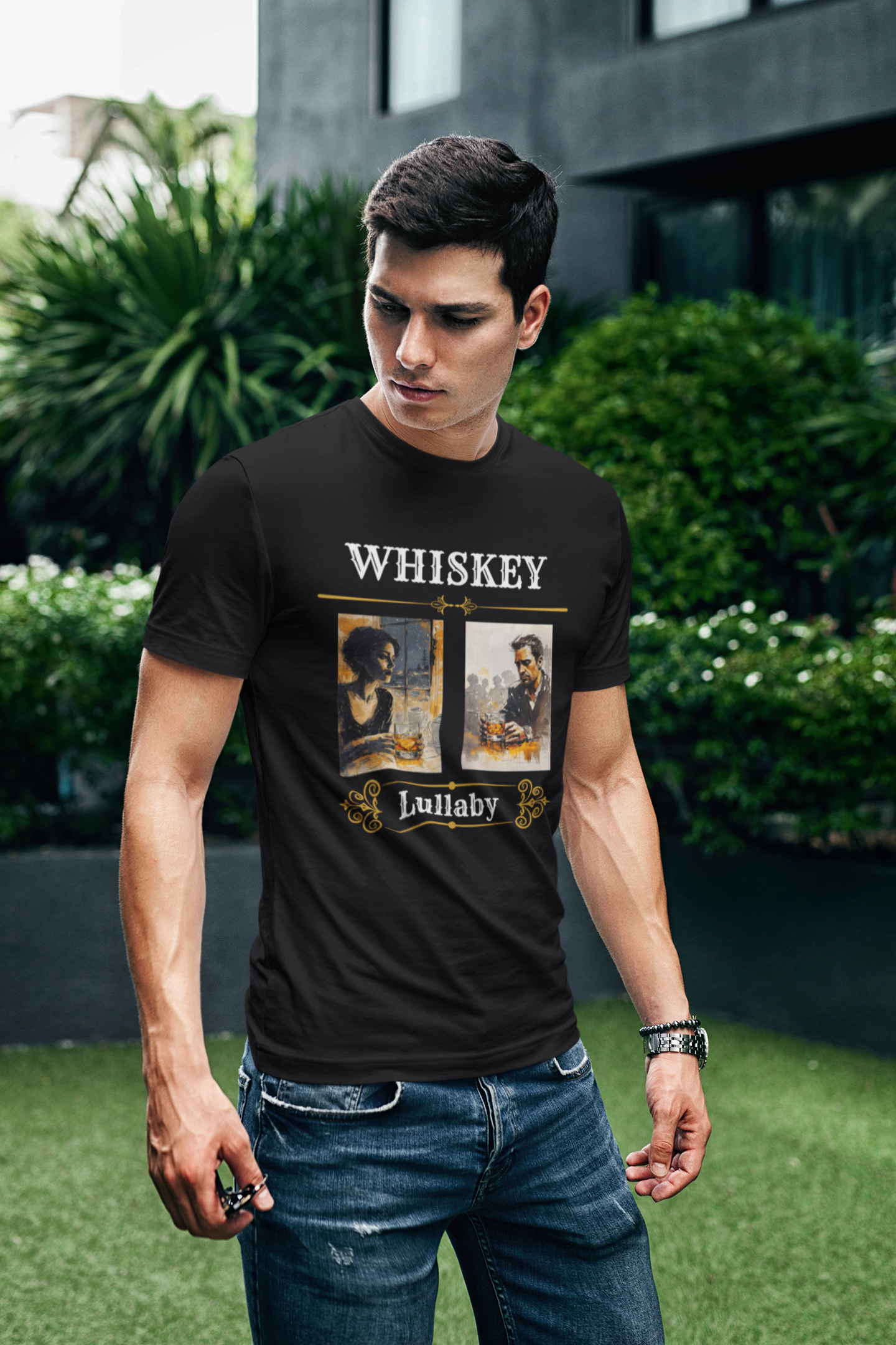Whiskey Riff T-Shirt - Stylish Peace of Art - Perfect Gift for Him