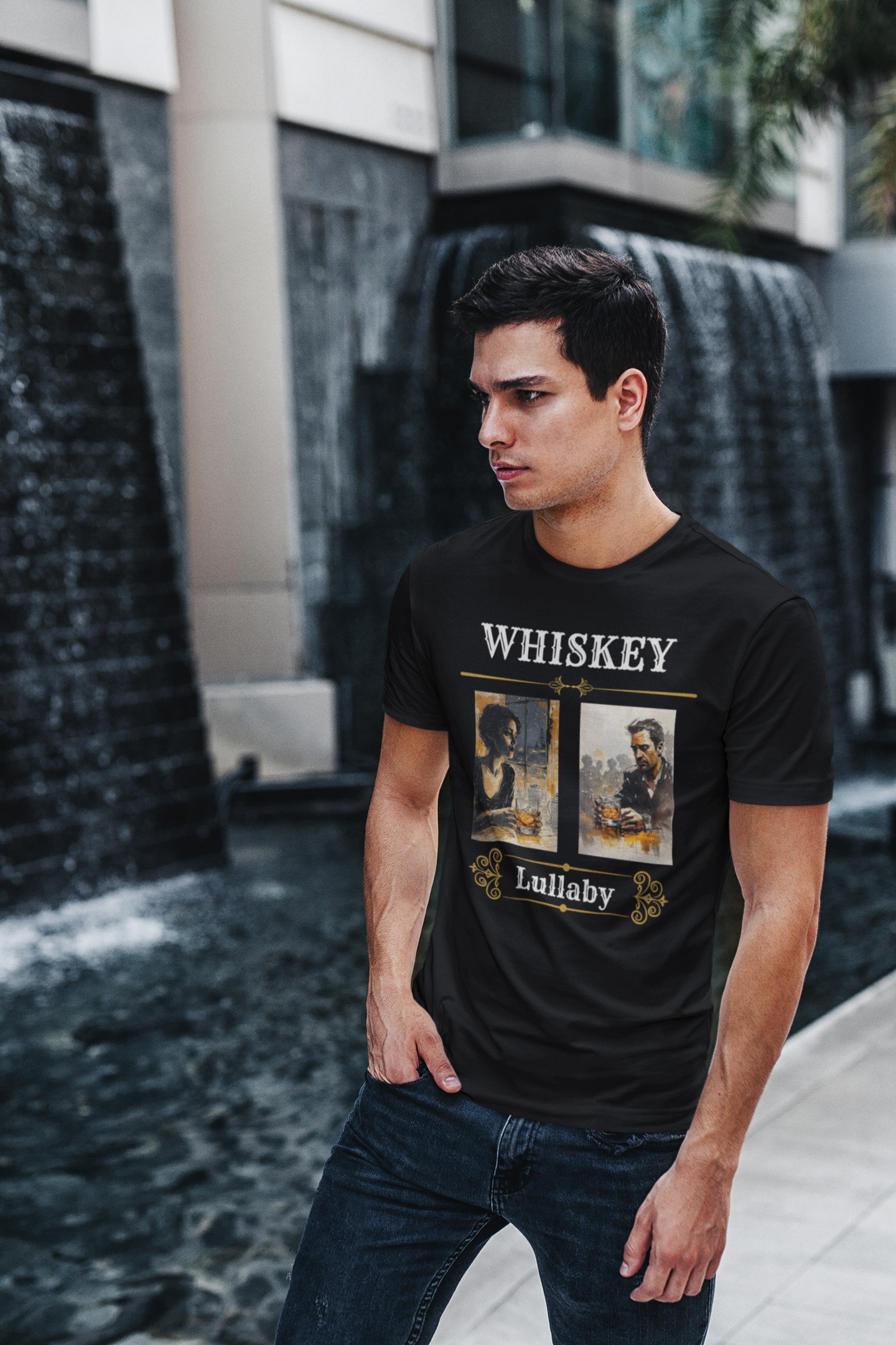 Whiskey Riff T-Shirt - Stylish Peace of Art - Perfect Gift for Him