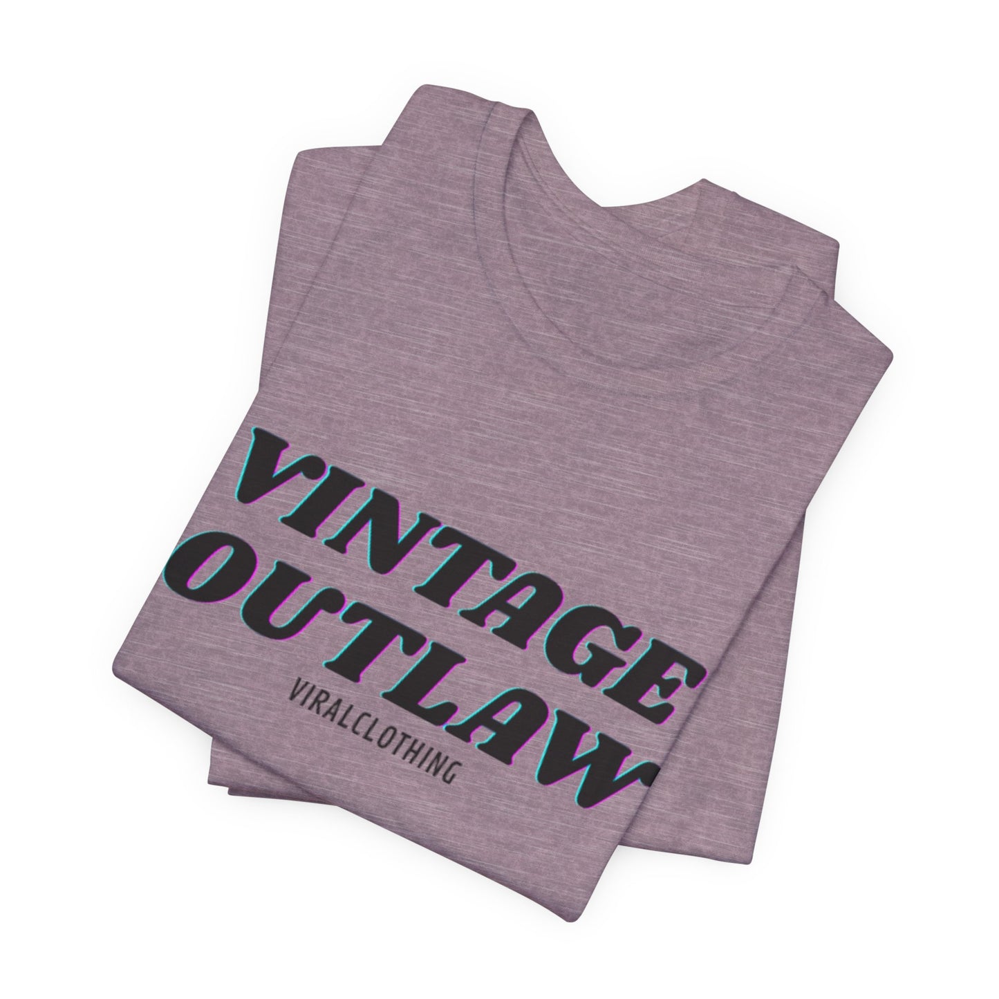 Tshirt with Vintage Print Shirt Print Outlaw Unisex Jersey Tee - Retro Graphic Essential for Casual Style