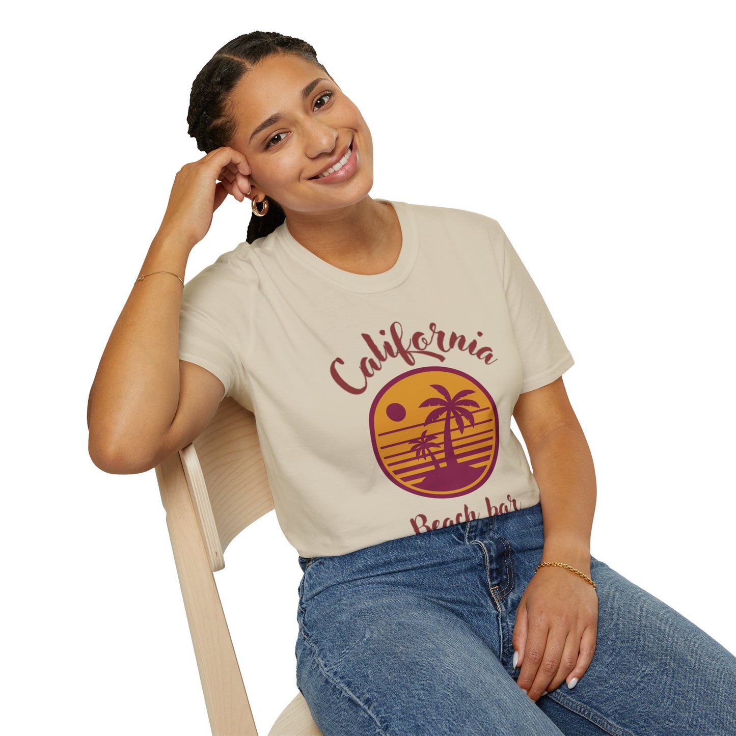 California Beach Bar Unisex Softstyle T-Shirt - Summer Vibes Casual Tee