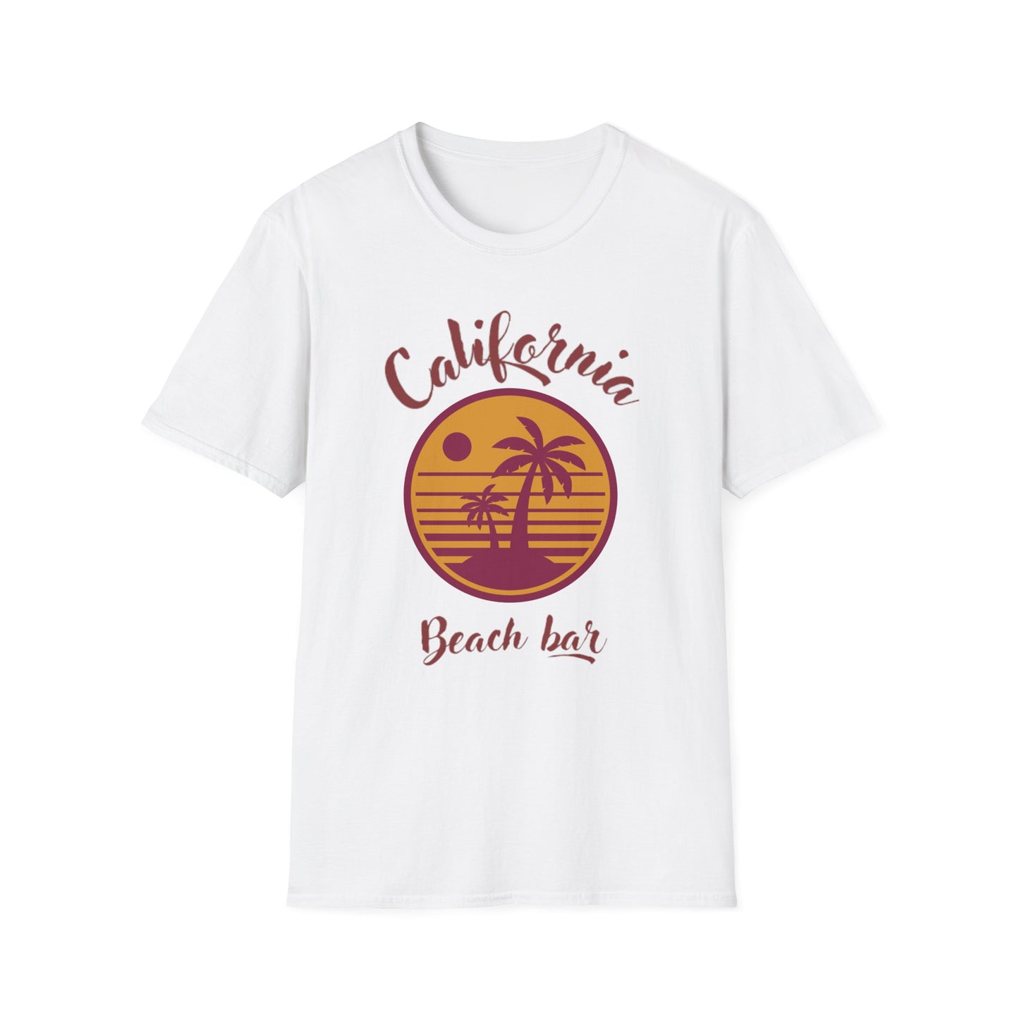 California Beach Bar Unisex Softstyle T-Shirt - Summer Vibes Casual Tee