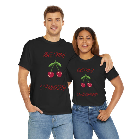 Cute Cherry Graphic Unisex Heavy Cotton Tee