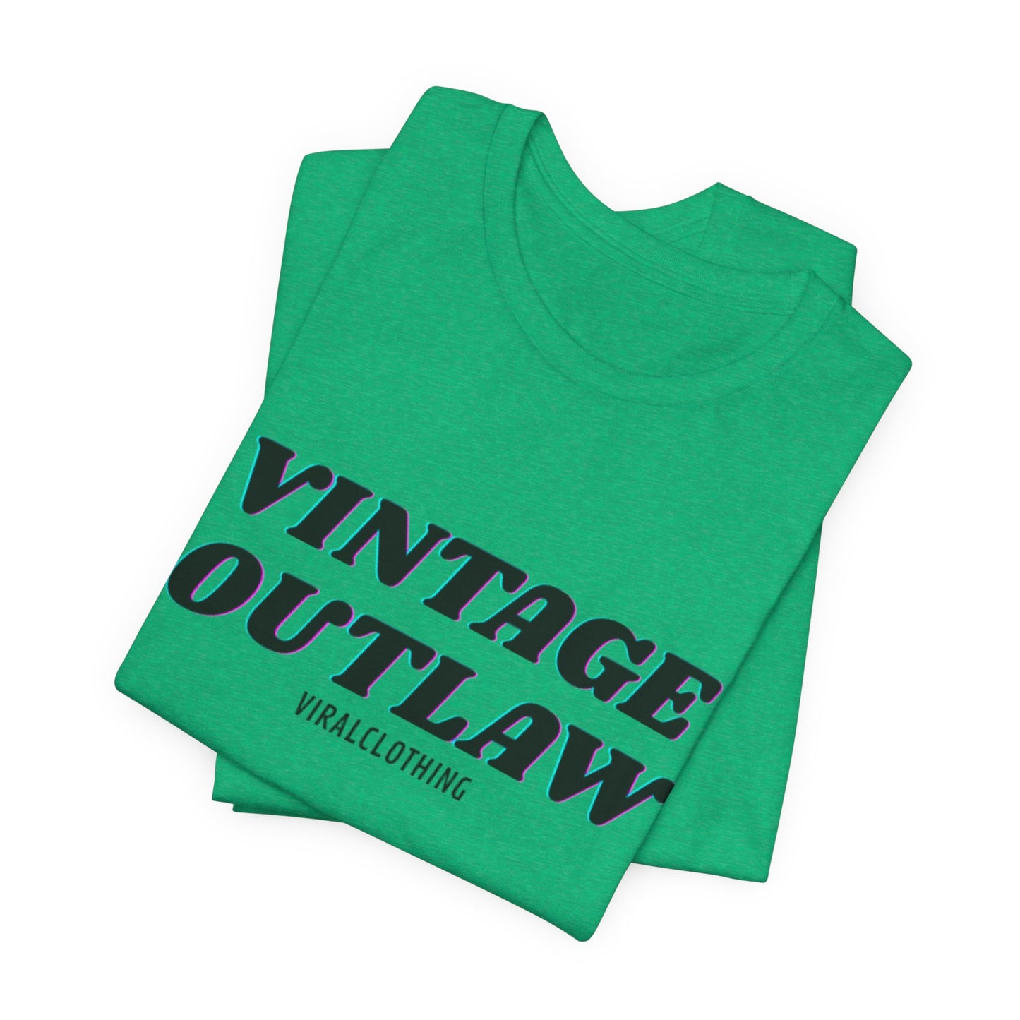 Tshirt with Vintage Print Shirt Print Outlaw Unisex Jersey Tee - Retro Graphic Essential for Casual Style