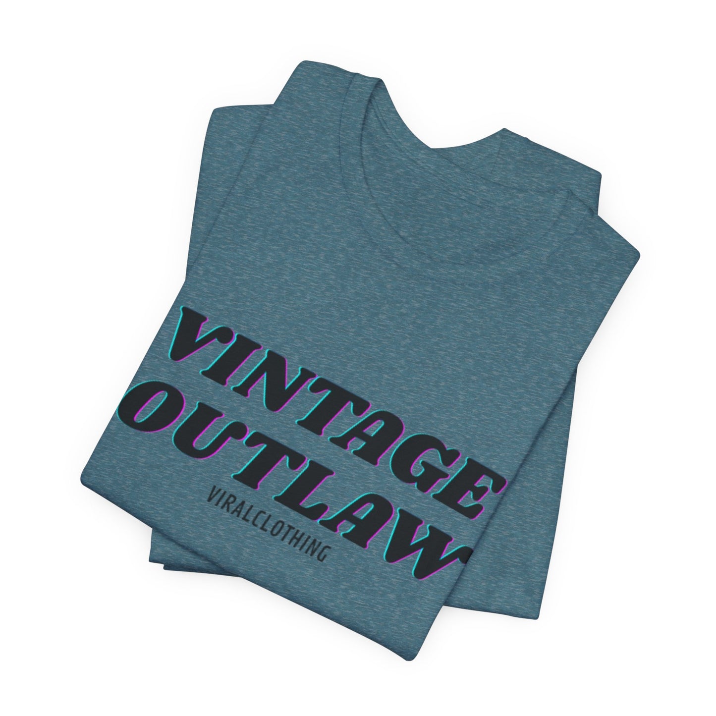 Tshirt with Vintage Print Shirt Print Outlaw Unisex Jersey Tee - Retro Graphic Essential for Casual Style