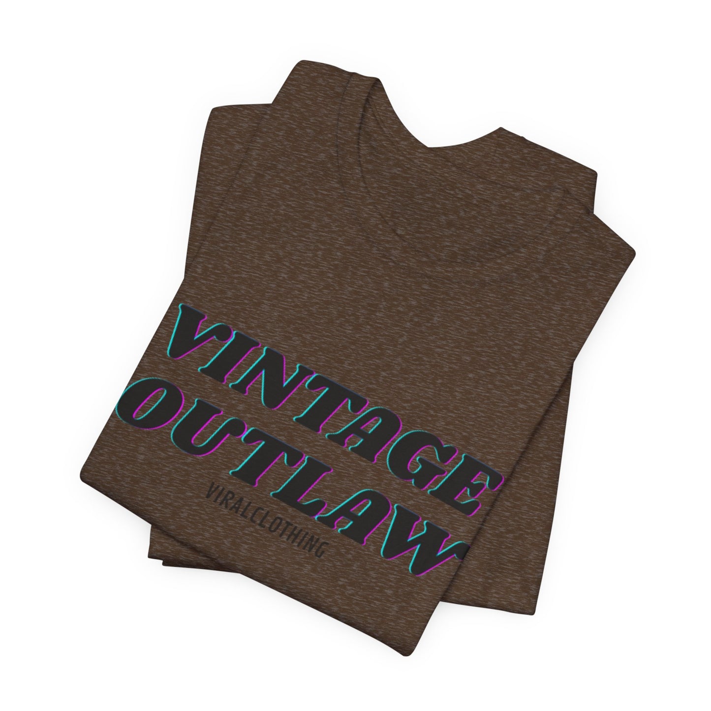 Tshirt with Vintage Print Shirt Print Outlaw Unisex Jersey Tee - Retro Graphic Essential for Casual Style