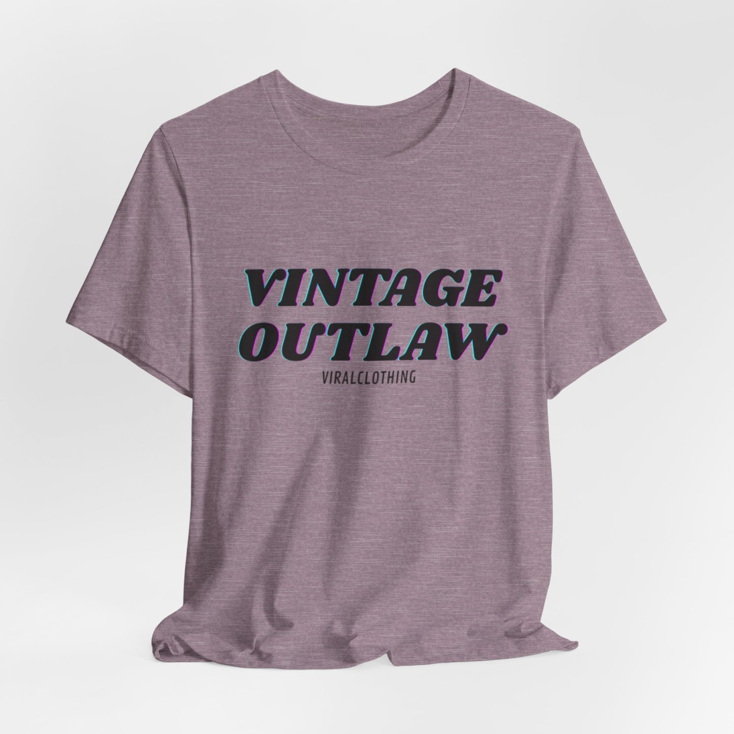 Tshirt with Vintage Print Shirt Print Outlaw Unisex Jersey Tee - Retro Graphic Essential for Casual Style