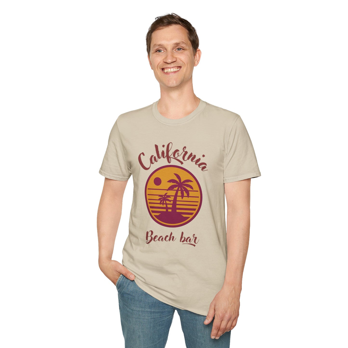 California Beach Bar Unisex Softstyle T-Shirt - Summer Vibes Casual Tee