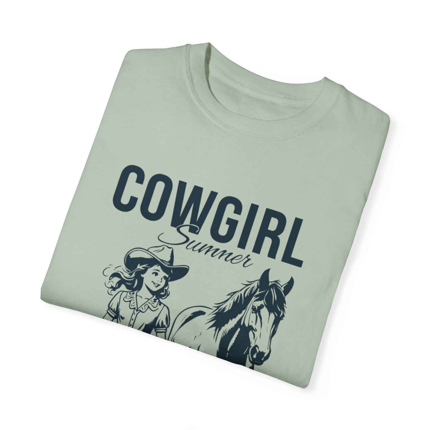 Comfort Colors® Cute T-shirt for Girls, Country Summer Horse Lover T-shirt - Girl's Equestrian Apparel Gift