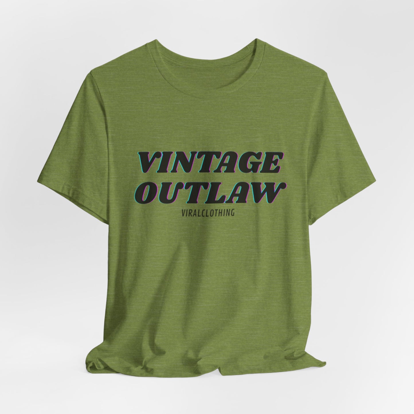 Tshirt with Vintage Print Shirt Print Outlaw Unisex Jersey Tee - Retro Graphic Essential for Casual Style